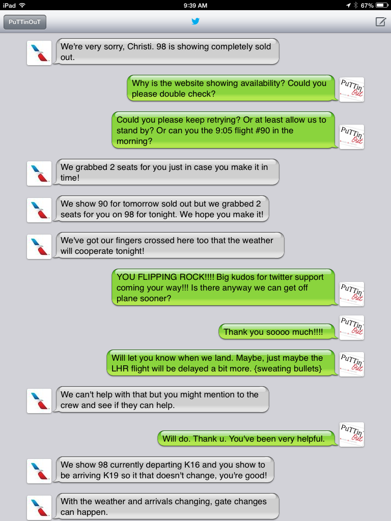 Twitter Customer Service with American Airlines 2